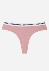 Różowe Majtki Typu Stringi z Bawełną i Napisami Veza. Czerwone majtki damskie Born2be, z bawełny. Za 7.99 zł.