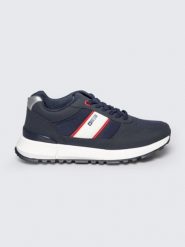 Sneakersy męskie granatowe RR174290 403. Niebieskie buty sportowe męskie BIG STAR, bez wzorów, bez zapięcia. Za 189.99 zł.