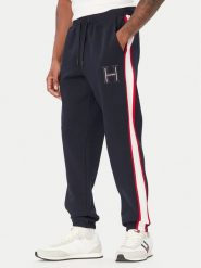 Tommy Hilfiger Spodnie dresowe Pique MW0MW44995 Granatowy Regular Fit. Niebieskie spodnie sportowe męskie Tommy Hilfiger, m, bez wzorów, z dresówki. Za 597.99 zł.