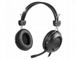 Słuchawki A4Tech Słuchawki nauszne z mikrofonem A4Tech HU-35 USB Czarne Komputer Laptop. Czarne słuchawki nauszne A4TECH. Za 133.69 zł.