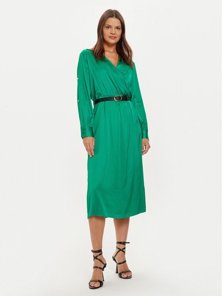 Liu Jo Sukienka koktajlowa WF4048 T3764 Zielony Regular Fit. Zielone sukienki damskie Liu Jo, bez wzorów, z wiskozy, wizytowe, bez kołnierzyka, bez ramiączek. Za 829.99 zł.