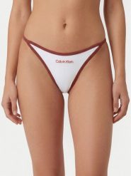Calvin Klein Underwear Stringi LV00QF8892 Biały. Białe majtki damskie Calvin Klein Underwear, z bawełny. Za 99.99 zł.