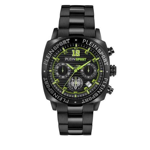 Zegarek Plein Sport. Czarne zegarki męskie Plein Sport, bez wzorów. Za 749.99 zł.