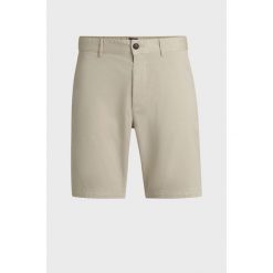 Szorty BOSS Chino-slim-Shorts jasny beż (50536723-271). Brązowe szorty damskie Boss, bez wzorów, sportowe. Za 299.00 zł.