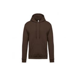 Bluza z kapturem Kariban. Brązowe bluzy sportowe męskie KARIBAN, m, bez wzorów, z materiału, z kapturem. Za 189.50 zł.