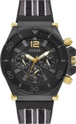 Zegarek Guess Zegarek męski Guess GW0415G3 czarny. Czarne zegarki męskie Guess, z aplikacjami. Za 720.00 zł.
