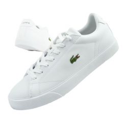 Buty sportowe damskie Lacoste Lerond Set 125 2 CFA trampki. Białe obuwie sportowe damskie Lacoste, bez wzorów, bez zapięcia, trekkingowe. Za 367.25 zł.