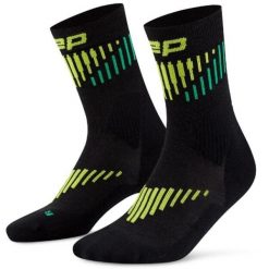 Damskie skarpetki kompresyjne do połowy łydki sportowe z wełną Merino Core. Czarne skarpetki damskie CEP, bez wzorów, z elastanu. Za 69.00 zł.