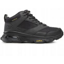 BUTY męskie SKECHERS 237215-BBK outdoor Wodoodporna membrana system 45. Buty zimowe męskie Skechers, bez wzorów, z materiału, bez obcasa, bez zapięcia. Za 319.99 zł.