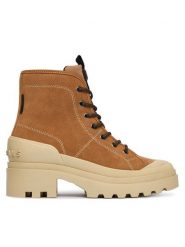 Pepe Jeans Trapery Hale Basic W PLS500006 Brązowy. Brązowe trapery damskie Pepe Jeans, z jeansu, bez zapięcia. Za 499.99 zł.