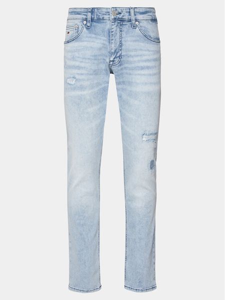 Tommy Jeans Jeansy Scanton DM0DM19449 Niebieski Slim Fit. Niebieskie jeansy męskie Tommy Jeans, z bawełny. Za 369.99 zł.