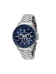 Maserati Zegarek Sfida Chronograph R8873640025 Srebrny. Szare zegarki męskie maserati, bez wzorów, srebrne. Za 1,349.00 zł.