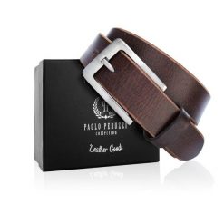 Pasek skórzany 110 CM brązowy PAOLO PERUZZI 05Z02110. Brązowe paski męskie Paolo Peruzzi, z materiału, klasyczne. Za 59.00 zł.