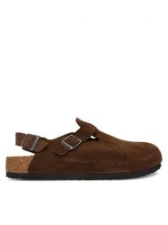 Birkenstock Sandały Tokio 1032024 Brązowy. Brązowe sandały męskie Birkenstock, bez wzorów, ze skóry, bez zapięcia. Za 638.99 zł.