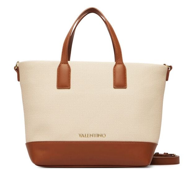 Torebka Valentino. Brązowe shopperki damskie Valentino, bez wzorów, bez dodatków. Za 359.99 zł.