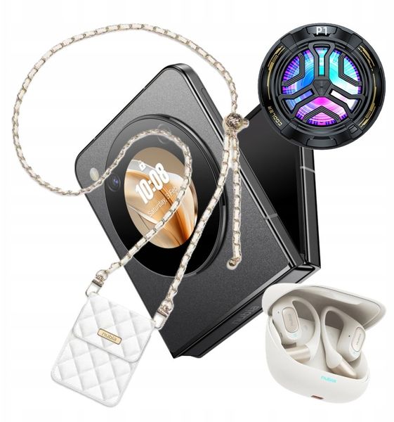 Smartfon Nubia Bundle Nubia Flip (Black) + etui + słuchawki + cooler. Czarne smartfony Nubia. Za 1,705.60 zł.