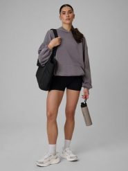 4F Legginsy krótkie treningowe bezszwowe damskie - czarne XS/S. Czarne legginsy damskie 4F, bez wzorów, ze skóry. Za 79.99 zł.