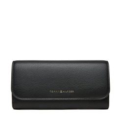 Portfel Tommy Hilfiger. Czarne portfele damskie Tommy Hilfiger. Za 209.99 zł.