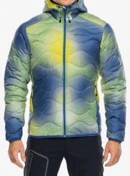 Kurtka puchowa Peak Performance AOP Helium Down Hood. Zielone kurtki męskie Peak Performance, m, bez wzorów, z materiału, bez kaptura. Za 1,099.99 zł.