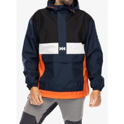 Kurtka przeciwdeszczowa męska Helly Hansen S-YU24 Anorak. Niebieskie kurtki męskie Helly Hansen, m, bez wzorów, sportowe, bez kaptura. Za 515.00 zł.
