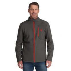 Bluza męska Spyder Bandit Full Zip. Niebieskie bluzy męskie Spyder, na zimę, m, bez wzorów, sportowe, bez ramiączek, bez kaptura. Za 649.99 zł.