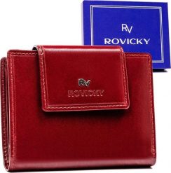 Rovicky Klasyczny portfel damski ze skóry naturalnej. Portfele damskie ROVICKY, ze skóry. Za 152.43 zł.