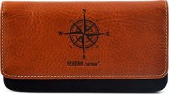 Verona VERONA Tattoo skórzany portfel damski 343D z tatuażem róża wiatrów 343D. Portfele damskie Verona. Za 189.00 zł.