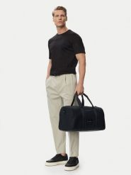 Tommy Hilfiger Torba weekendowa Th Foundation Duffle AM0AM14441 Czarny. Czarne torby podróżne damskie Tommy Hilfiger, bez wzorów. Za 649.99 zł.