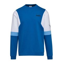 Bluza męska DIADORA SWEATSHIRT CREW DIADORA CLUB. Niebieskie bluzy męskie Diadora, m, bez wzorów, bez ramiączek, bez kaptura. Za 99.99 zł.