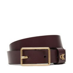 Pasek Damski Calvin Klein. Czerwone paski damskie Calvin Klein, bez wzorów. Za 189.99 zł.