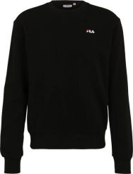 Bluza męska Fila Leverano Regular Crew Sweat czarna FAM0876 80010 L. Czarne bluzy męskie Fila, l, bez wzorów, bez ramiączek, bez kaptura. Za 240.54 zł.