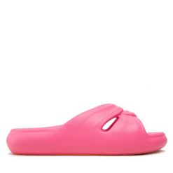 Klapki Melissa. Czerwone klapki damskie Melissa, bez wzorów, bez obcasa, bez zapięcia. Za 319.99 zł.