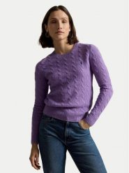 Polo Ralph Lauren Sweter 211971865502 Fioletowy Slim Fit. Fioletowe swetry nierozpinane damskie Polo Ralph Lauren, s, bez wzorów, z wełny, bez kołnierzyka, bez ramiączek. Za 1,199.00 zł.