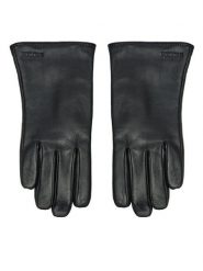 Puccini Rękawiczki Damskie D1001(7.5) Czarny. Czarne rękawiczki damskie Puccini, bez wzorów, ze skóry. Za 179.99 zł.