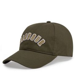 Czapka z daszkiem Barbour. Zielone czapki damskie Barbour, bez wzorów. Za 89.99 zł.