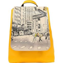 Plecak "One Way Only" w kolorze żółtym - 23 x 27 x 12 cm. Żółte plecaki damskie DOGO, bez wzorów, z materiału. W wyprzedaży za 199.95 zł.