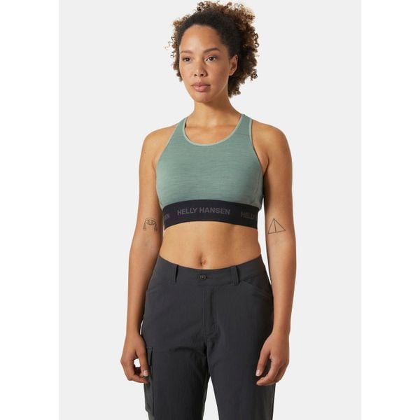 Damski biustonosz wełniany Helly Hansen Dura. Niebieskie bielizna sportowa damska Helly Hansen, l, bez wzorów, z wełny. Za 301.00 zł.