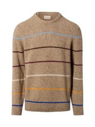 Gant sweter z dzianiny Mężczyźni beżowy|wielokolorowy, L. Brązowe swetry męskie GANT, l, bez wzorów, z dzianiny, bez kołnierzyka, bez ramiączek. Za 599.95 zł.