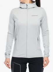 Bluza damska z kapturem Peak Performance Light Zip Hood. Szare bluzy damskie Peak Performance, m, z aplikacjami, z elastanu, bez ramiączek, z kapturem. Za 544.49 zł.