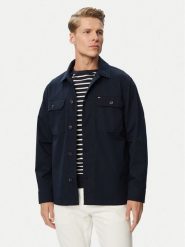 Tommy Hilfiger Kurtka przejściowa Blend MW0MW43471 Granatowy Regular Fit. Niebieskie kurtki męskie Tommy Hilfiger, m, bez wzorów, z bawełny, bez kaptura. Za 649.99 zł.