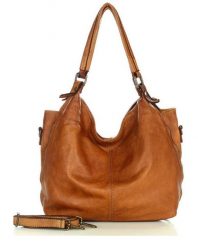 Torebka damska camel MARCO MAZZINI v47b. Brązowe shopperki damskie MARCO MAZZINI, bez wzorów, z bawełny, na ramię, bez dodatków. Za 489.25 zł.