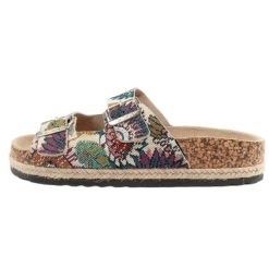 Klapki Lee Cooper LCW-25-35-3483L wielokolorowe. Klapki damskie na lato, bez wzorów, z materiału, casualowe, bez obcasa, bez zapięcia. Za 169.33 zł.