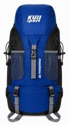 Plecak Mountains 50 L na wędrówki. Niebieskie plecaki męskie KUBISPORT, bez wzorów, z materiału. Za 167.00 zł.