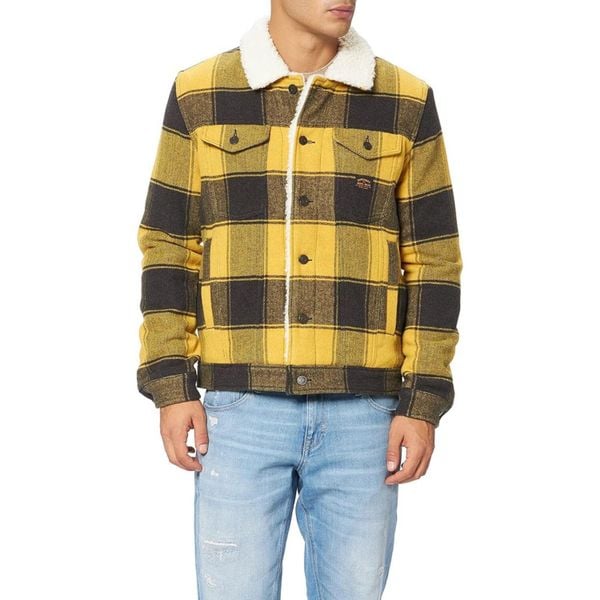 Kurtka turystyczna męska SuperDry Highwayman Trucker. Czarne kurtki męskie Superdry, m, bez wzorów, z nylonu, bez kaptura. Za 537.05 zł.