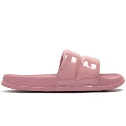 Klapki damskie New Balance SWP200L3 – różowe. Czerwone klapki damskie New Balance, na lato, bez wzorów, klasyczne, bez obcasa, bez zapięcia. Za 69.99 zł.
