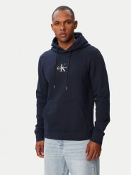 Calvin Klein Jeans Bluza LV04RG279G Granatowy Regular Fit. Niebieskie bluzy męskie Calvin Klein Jeans, l, bez wzorów, z bawełny, bez ramiączek, bez kaptura. Za 409.99 zł.