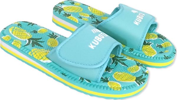 Kubota Piankowe klapki Kubota - Rzep Rozmiar 38 - Morski. Zielone klapki damskie Kubota, bez wzorów, sportowe, bez obcasa, bez zapięcia. Za 49.00 zł.