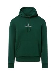Polo Ralph Lauren Męski sweter z kapturem Mężczyźni zielony jednolity, XL. Zielone swetry męskie Polo Ralph Lauren, m, bez wzorów, z dresówki, eleganckie, bez kołnierzyka, bez ramiączek. Za 819.95 zł.