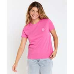 Rip Curl Re-Entry Crew Tee - Hot Pink. Czerwone koszulki sportowe damskie Rip Curl, xs, bez wzorów, bez ramiączek. Za 89.99 zł.