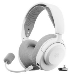 Steelseries Arctis Nova 3P Zestaw słuchawkowy Bezprzewodowy Opaska na głowę Gaming USB Type-C Bluetooth Biały. Białe słuchawki bezprzewodowe STEELSERIES. Za 616.99 zł.